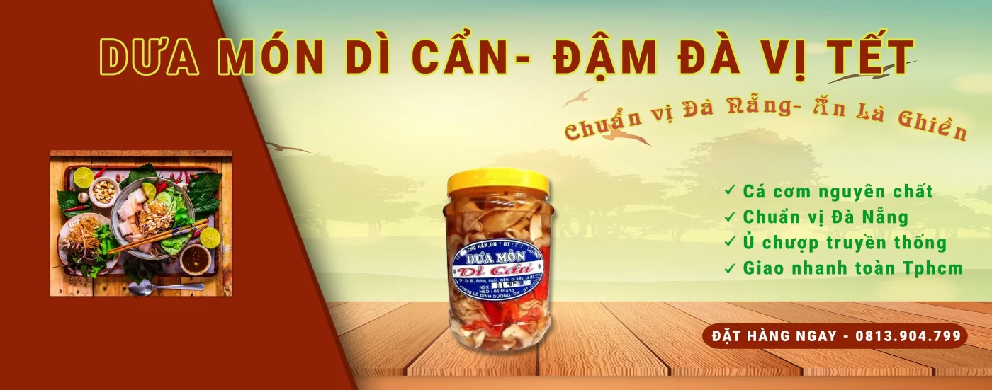 Dưa món Dì Cẩn