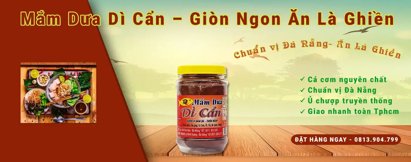 mắm dưa dì cẩn